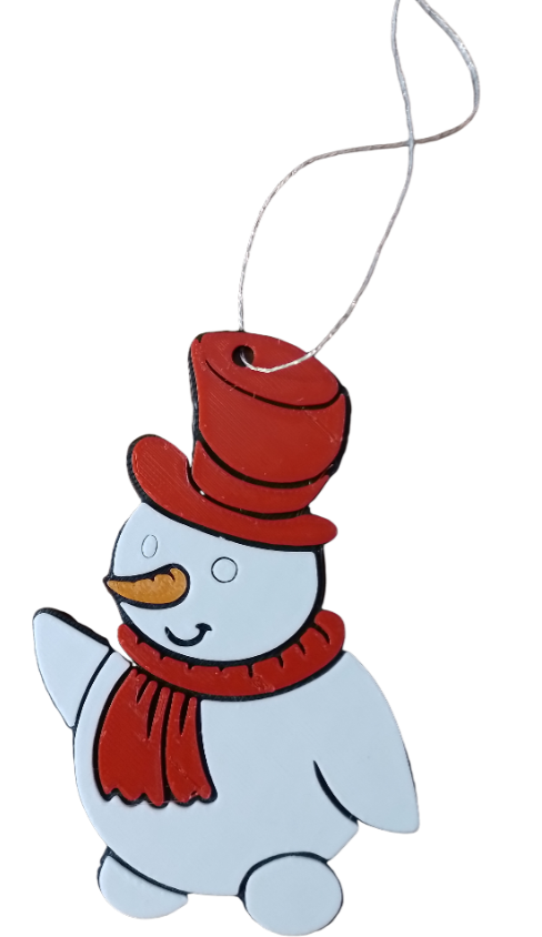 Bonhomme de neige à suspendre