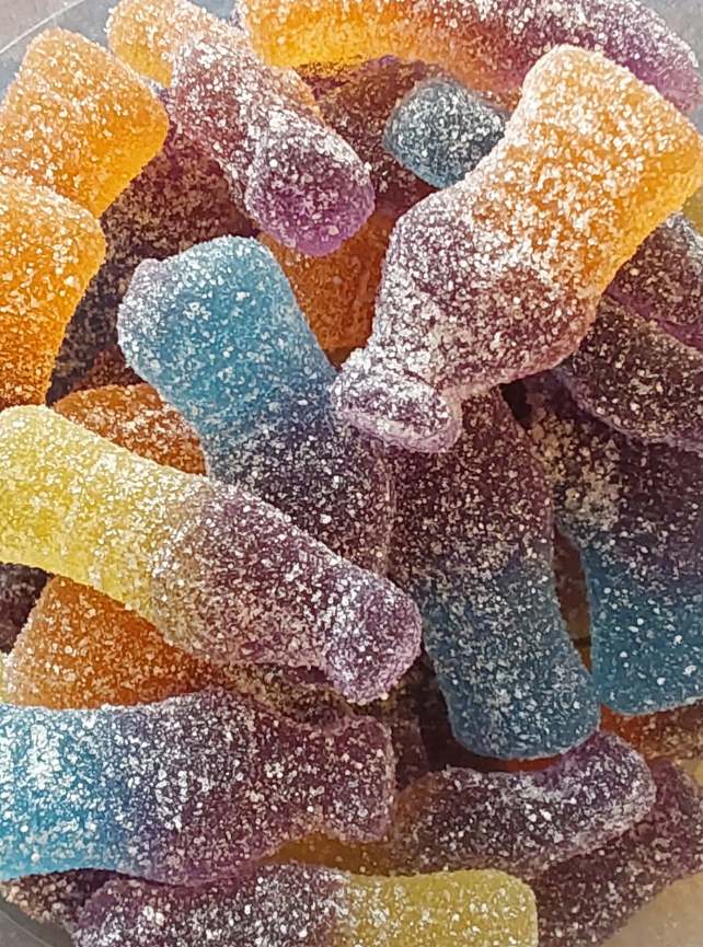 Bouteille purple cola pik Haribo 100 g