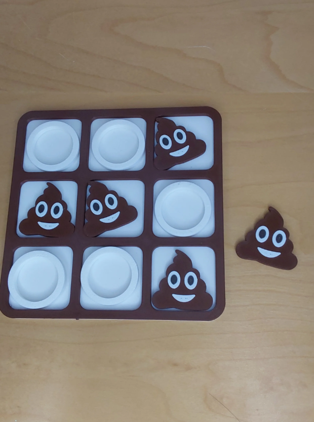 Jeu de morpion smiley caca