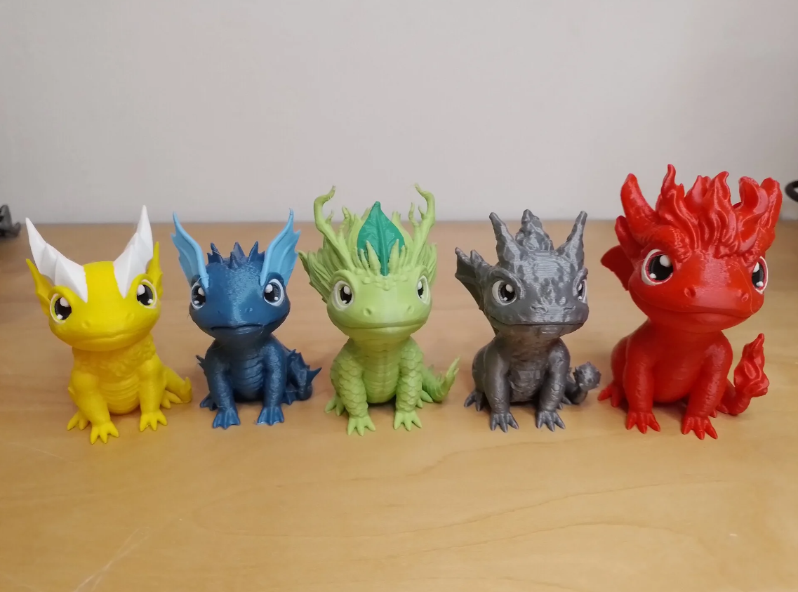 Collection des 5 dragons