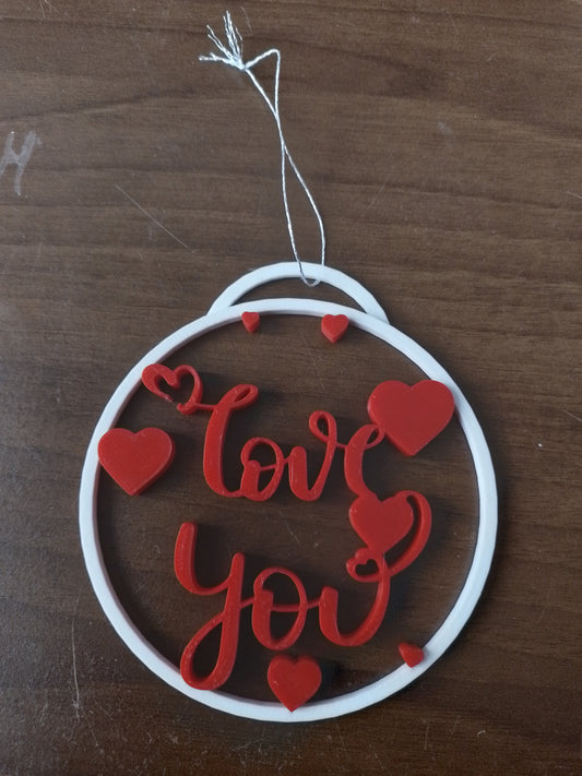 Suspension de Noël Love You à suspendre