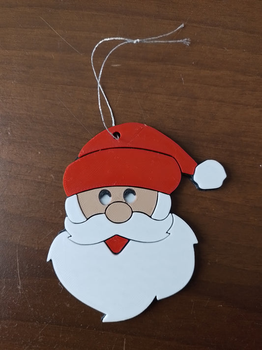 Tête du Père Noël à suspendre