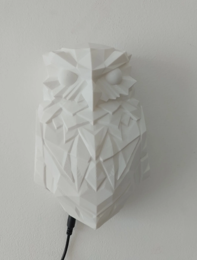 Lampe Hiboux ailes brillantes