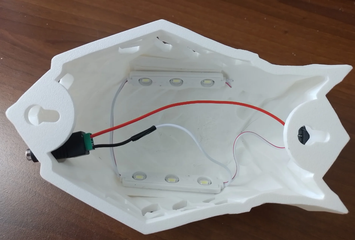 Lampe Hiboux ailes brillantes