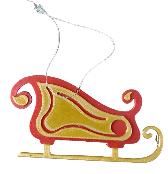 Traineau du père Noël à suspendre