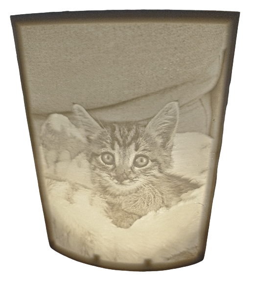 Lampe en Lithophanie personnalisable