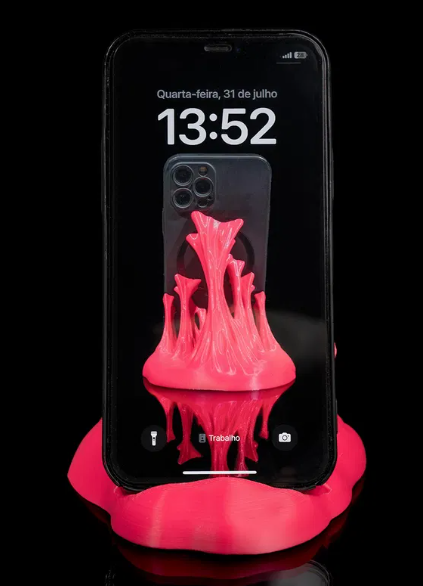 Support de téléphone effet chewing-gum