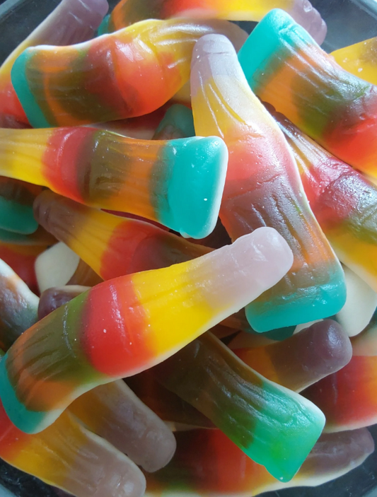 Bouteilles multi couleurs lisse 100 g