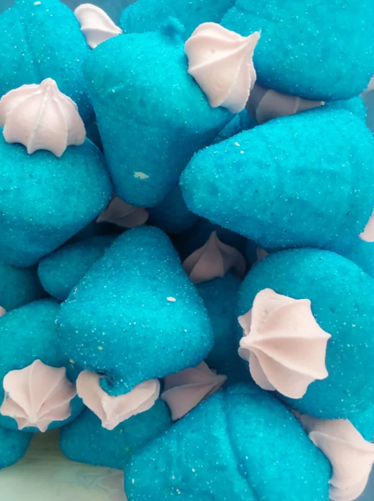 Fraise géante guimauve bleue x 2