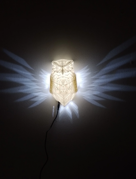 Lampe Hiboux ailes brillantes