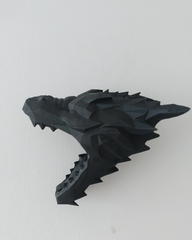 Lampe tête de dragon