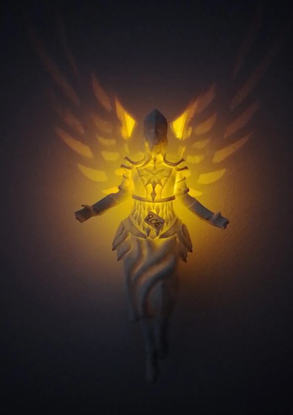 Lampe Valkyrie aux ailes d'anges