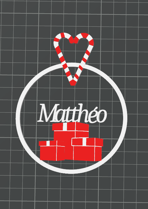 Boule de Noël cadeau personnalisable