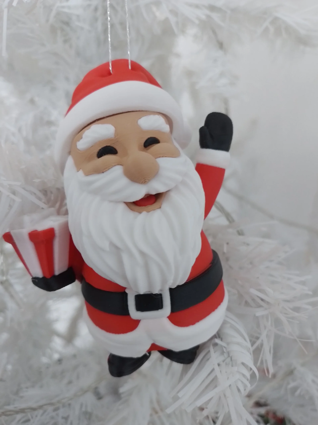 Père Noël articulé à suspendre