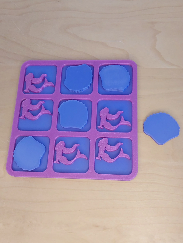 Jeu de morpion petite sirène