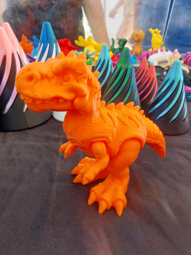 T-rex articulé 1 couleur