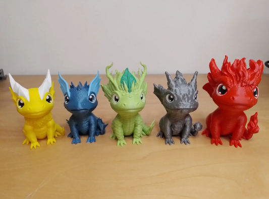 Collection des 5 dragons